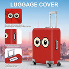 ANNA QUEEN Funny Cartoon Eyes Luggage Cover, Travel Suitcase Cover - Image 3