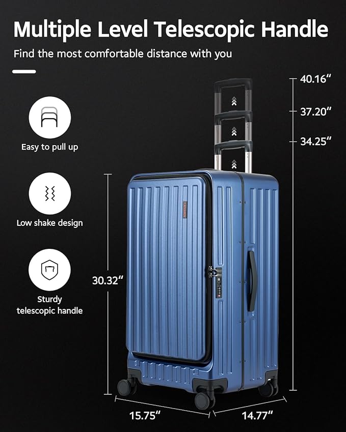 Checked Luggage, Large Suitcase 29 Inch Trunk Luggage - Image 9