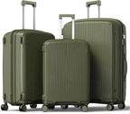 Nazhura Luggage Set, 3-Piece Hardside Suitcase Set, 20-inch Carry On, 28-inch by NazhuraGoodCompanionAtHome