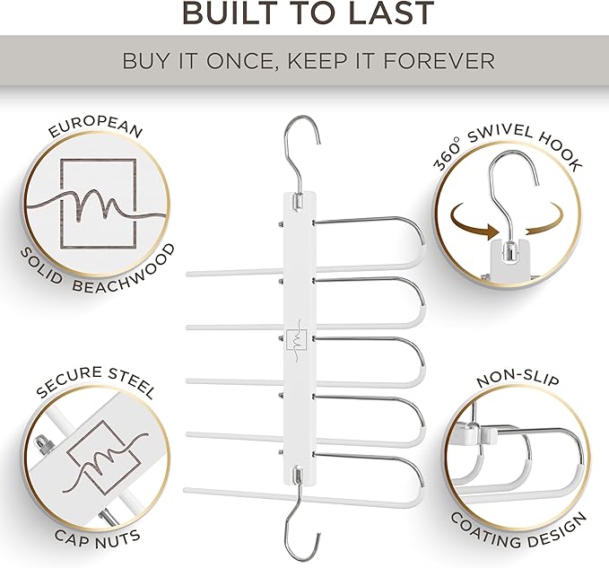 MORALVE Pants Hangers Space Saving - Image 2