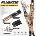 PLUSINNO Fishing Rod and Reel Combos Carbon Fiber Telescopic Fishing Pole - Image 5