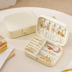 Travel Jewelry Box, Jewelry Travel Case, Small Jewelry Box, 2 Layer Travel - Image 2