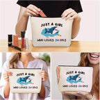 Shark Makeup Bag Christmas Gifts: Sharks Themed Cosmetic & Toiletry Organizer Pouch For Daughters, Sisters, Niece, Mom, Friends,Teen Girls & Women.Ideal Shark Lover Gift For Travel, Birthdays.
