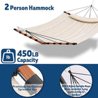 TegerDeger 12FT 2 Person Hammock Large Hammock 450LB Capacity - Image 4
