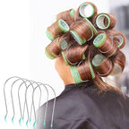 20pcs Hot Roller Pins, 1.75 Inch Electric Hot Roller Clips for Electric Rollers, Replacement Clips for Hot Rollers Securing Clip Styling Tools and Appliances Silver