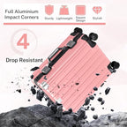 Krute Luggage 24 Inch Aluminum Frame Zipperless Suitcase - Image 9