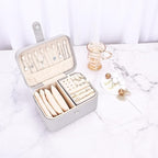 2 Layer Portable Jewelry Box, Large Jewelry Travel Case - Image 6