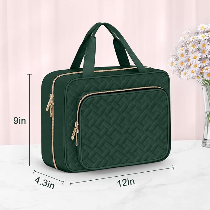 Wedama Toiletry Bag for Women, Large Cosmetic Travel Bag, Hanging Toiletry Bag - Image 5