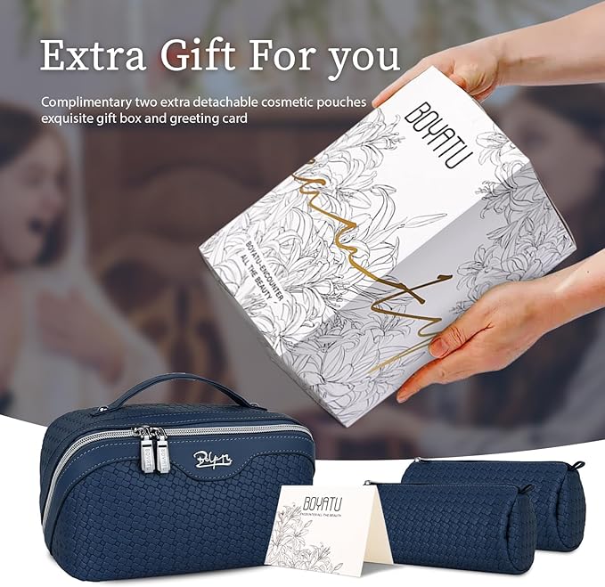 BOYATU Travel Makeup Bags for Women: Large Cosmetic Bag - Image 7