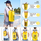 Dry Bag Waterproof Backpack 5L/10L/20L/30L Roll Top Waterproof Bag, Floating - Image 3