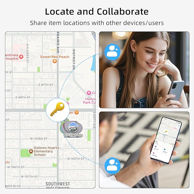 Air Tracker Tag 1 Pack, Replaceable Battery, Key Finder and Item Locator Smart - Image 8
