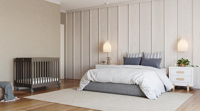 Foundations Boutique Folding Mini Baby Crib - Image 8