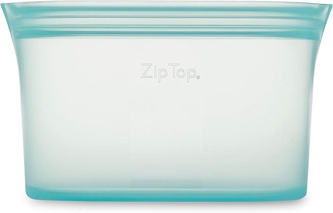 Zip Top Reusable Food Storage Bags | Medium Dish | Silicone Meal Prep Container - Image 2