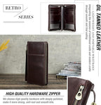 Top Grain Leather Customizable Travel Passport Wallet Holder - Image 9