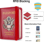 Passport Holder for Travel Passport Cover for Men Passport Wallet Case - Image 2