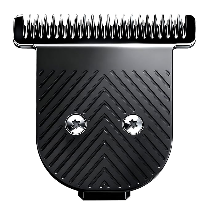 Premium Stainless Steel T Blade Replacement for MANSCAPED The Beard Hedger Replacement SkinSafe Trimmer Blade for Precision Facial Hair Trimming (Black-1)