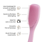 Tangle Teezer Ultimate Detangler Brush for Wet & Dry Hair, Eliminates Knots & Reduces Breakage for Straight to Wavy Hair Types, Amazon Exclusive Rosebud