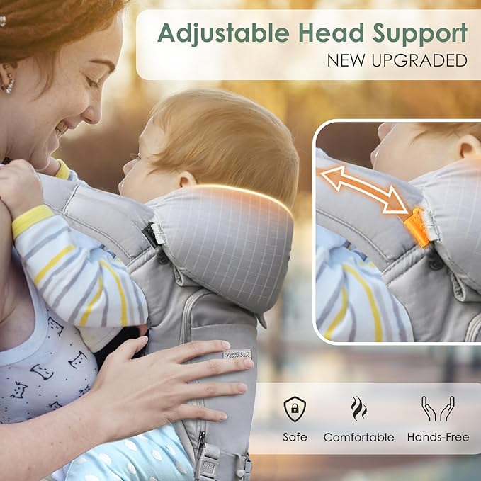 FRUITEAM Baby Carrier Newborn to Toddler- Safety - Image 2