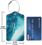 Abstract Ocean Texture Luggage Tags - Image 4