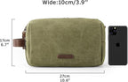BAGSMART Toiletry Bag for Men, Canvas Travel Toiletry Organizer Dopp Kit - Image 7