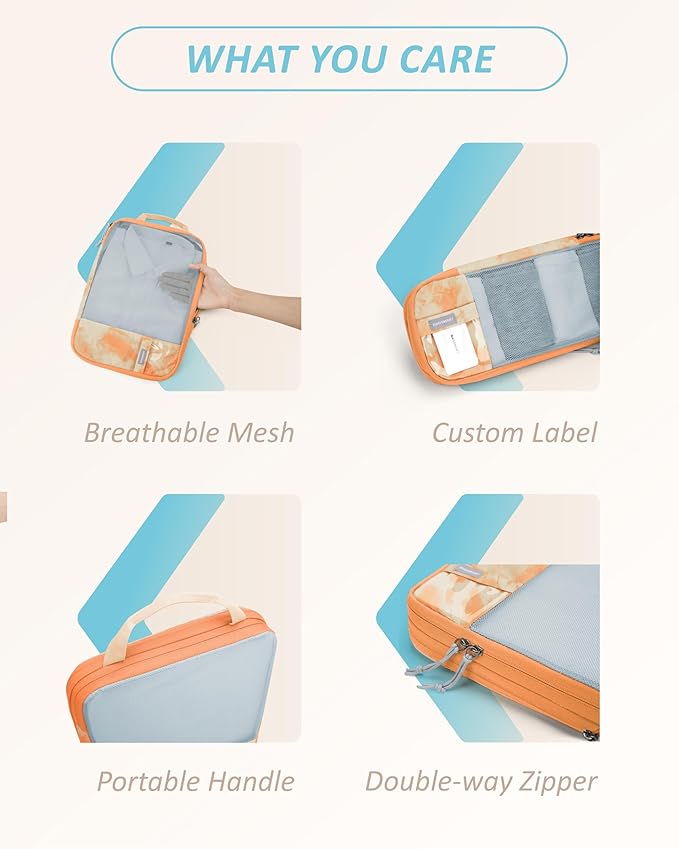 BAGSMART 6 Set Compression Packing Cubes - Image 6