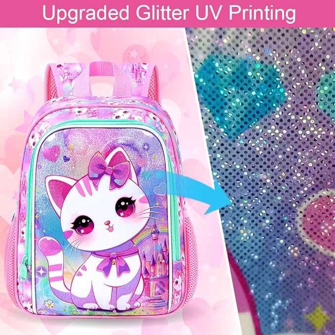 CCJPX Toddler Backpack for Boys Girls, Dinosaur Unicorn Cat Preschool Bookbag - Image 5