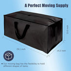 8 Pack Large Strong Bags with Zippers & Carrying Handles - Image 2