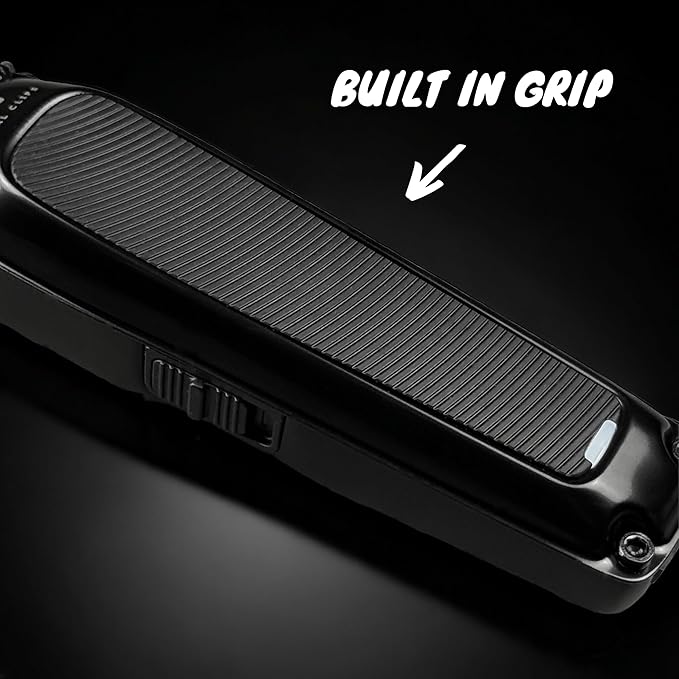 Royal Clips- Fade Kit 2.0 Trimmer- 7200rpm Professional Hair Trimmer for Men- Zero-Gap DLC Blade- Cordless & Rechargeable- Barber and Home Use-Holiday Gift for Men, Fathers, Brothers & Barbers (Black)