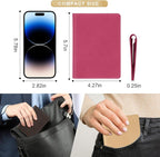 Real Leather Passport Holder for Women Men Travel, Handmade Passport Wallet - Image 5