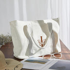 AW BRIDAL Monogram Canvas Tote Bag - Image 5