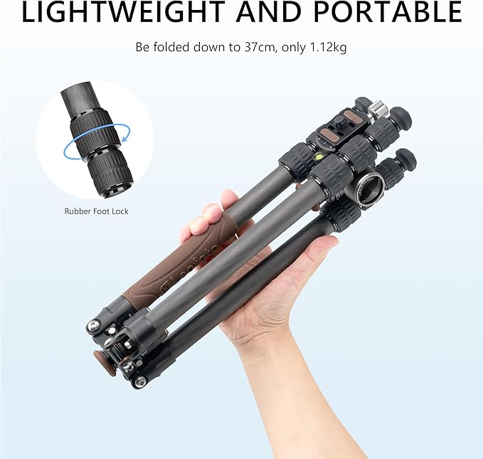 Carbon Fiber Lightweight Travel Tripod - Image 4
