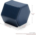 Oirlv Luxury Hexagonal Leather Watch Travel Case Single Watch Box - Image 8