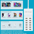 USB Charging Station with 12 Port Power Strip Fast Charging hub - Image 5