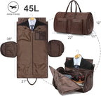 Modoker Convertible Leather Garment Bag, Carry on Garment Bags - Image 2