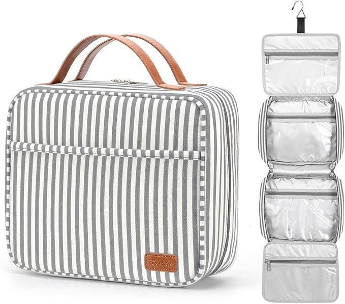 Hanging Travel Toiletry Bag, Large Capacity Cosmetic Travel Toiletry Organizer by Bosidu