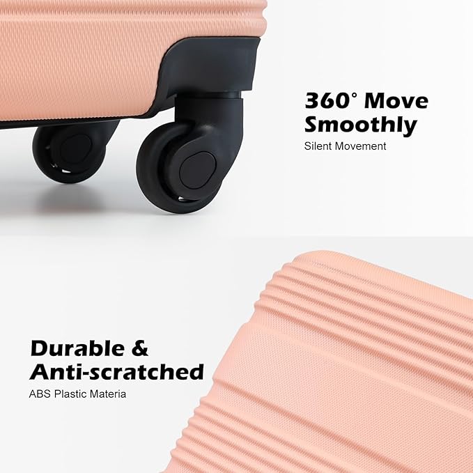 LONG VACATION 6 Piece ABS+PC Hardshell Luggage Set - Image 3