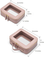 Popvibe Clear Makeup Bag Travel Cosmetic Case Transparent Toiletry Bag - Image 2