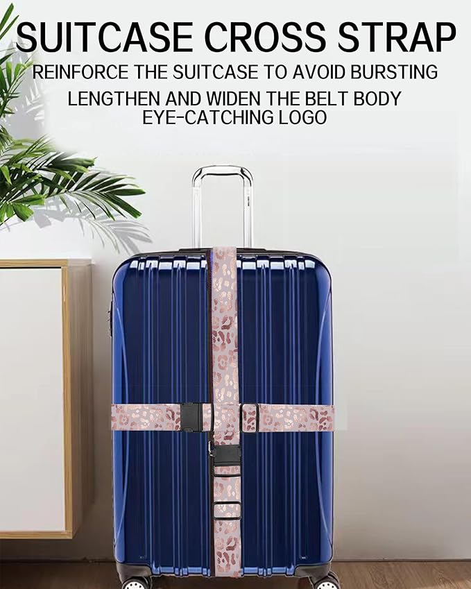 Luggage Straps for Suitcases, Adjustable Travel Belt, Durable Wide Luggage Strap - Image 5