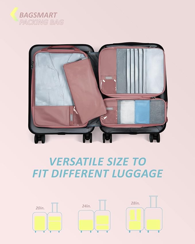 BAGSMART 6 Set Compression Packing Cubes - Image 3
