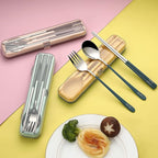 DEVICO Portable Utensils, Travel Reusable Silverware Flatware Set - Image 5