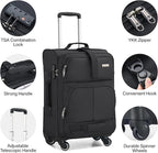 Hanke 20 Inch Softside Expandable Carry On Luggage - Image 4