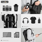 Cwatcun Camera Backpack Waterproof Camera Bag - Image 3