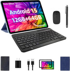 2025 Android 15 Tablet, 12GB+64GB+1TB Expand, 10 Tablet Productivity Bundle by TUOHAITIMEAndroid15Tablet