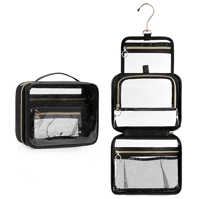 Toiletry Bag for Men, Transparent Makeup Bag Organizer Portable Skincare - Image 9