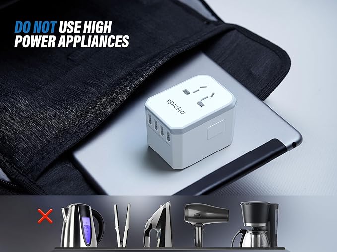 EPICKA Universal Travel Adapter, European Travel Plug Adapter - Image 7