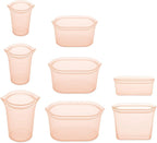 Zip Top Reusable Food Storage Bags | Full Set of 8 | Silicone Meal Prep - Image 2