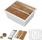 21 Inch White Granite Composite Bar Sink 21x18 Single Bowl Granite Composite by DONSDEY