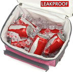 FlowFly Double Layer Cooler Insulated Lunch Bag Adult Lunch Box Large Tote Bag - Image 3