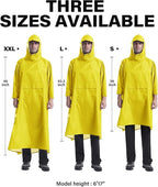 iCreek Hooded Rain Poncho with Pocket Waterproof Lightweight Unisex Raincoat - Image 6
