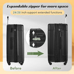 Merax Luggage Set 3 Piece Hardshell Suitcases - Image 2